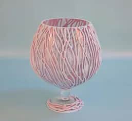 Ваза ВАЗА-БОКАЛ ДЕКОР. 1,8 Л. (АРТ. 65801,8SH126) - изображение 1