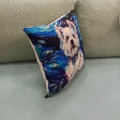 Подушки, наволочки декоративные ПОДУШКА ДЕКОРАТИВНАЯ СОБАКИ ВАН ГОГ, ТЕРЬЕР ТКАНЬ: ВЕЛЮРПОПЛИН, РАЗМЕР 40*40, МОЛНИЯ, ВНУТРЕННИЙ ЧЕХОЛ СОСТАВ: 1 СТОРОНА ПОЛИЭСТЕР 80%, ХЛОПОК 20%, 2 СТОРОНА ХЛОПОК 100%, АРТ.0258 - изображение 5