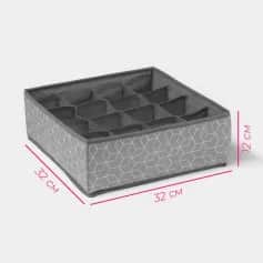 Органайзеры Органайзер для белья 16 ячеек Фора 32х32х12 см 7530149 - изображение 1