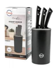 Ножи Набор ножей TimA BlackSet 5 шт. на подставке (арт. BS-ST1) - изображение 3