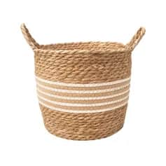 Корзины Корзина для хранения Ява, Д280 Ш280 В260, натуральный, белый - изображение 1