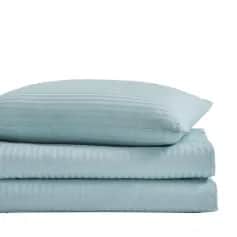 Простынь Простынь 180X240 Arya Полосатый Сатин Otel Мятный - изображение 1