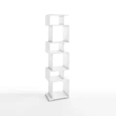 Стеллаж КВАДРО-1 (БЕЛЫЙ ШАГРЕНЬ) - изображение 1