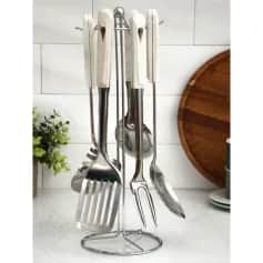 Наборы кухонных пренадлежностей Набор кухонных принадлежностей Соната 6 предметов на подставке 4453196 - изображение 1