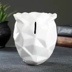 Сувениры Копилка Сова оригами белая, 11х9,5х13,5 см 7007879 - изображение 2