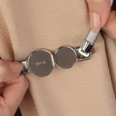 Шторы Подхват для штор Жемчуг металл 31,5см 1шт. серебряный 7867300 - изображение 3