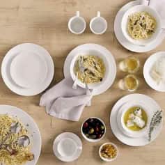 Набор посуды для сервировки НАБОР ОБЕДЕННЫЙ БЕЛАЯ КОЛЛЕКЦИЯ 18 ПРЕДМЕТОВ ПУ. - изображение 2