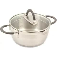 Кастрюли и котлы Кастрюля с 2-мя носиками с крышкой 2л ИДЕАЛ с силикон. ручками (арт. ID-1820) - изображение 1