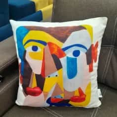 Подушки, наволочки декоративные Подушка декоративная Лицо Пикассо , 40*40, велюр, арт. 15031 - изображение 2