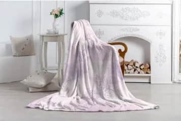 Пледы Плед Павлина 150х200 см, сиреневый аэрософт 190 гм пэ100% 5282576 - изображение 1