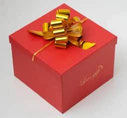 Подарочная упаковка Бант-шар №3 металлик золото 817834 - изображение 3