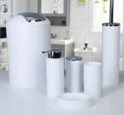 Наборы для ванной Набор для ванной Сильва 6 предметов, белый - изображение 1