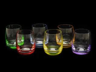 Стопки Набор стопок для водки (разноцв. дно) (6 шт.*70 мл) - изображение 1