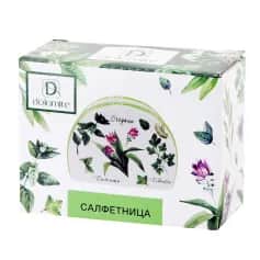 Салфетницы Салфетница Душистые травы 10,5*5*9см. (керамика) (подарочная упаковка) (арт. L2520949) - изображение 2