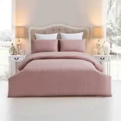 Наволочка КОМПЛЕКТ НАВОЛОЧЕК 50*70 ARYA ПОЛОСАТЫЙ САТИН 2 ПР. OTEL ТЕМНО-БЕЖЕВЫЙ - изображение 1