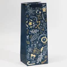 Подарочные пакеты Пакет под бутылку Happy New Year 13×36×10 см 4984277 - изображение 1