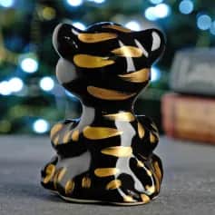 Статуэтки, фигурки Фигурка Тигренок 9,5 см, черный с золотом 7023232 - изображение 2