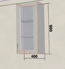 Шкаф кухонный ОЛИВА (ЖЕМЧУГ) - изображение 1