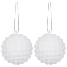 Украшения НГ Набор игрушек ёлочных Шар велюр 2шт. 5 см - изображение 1