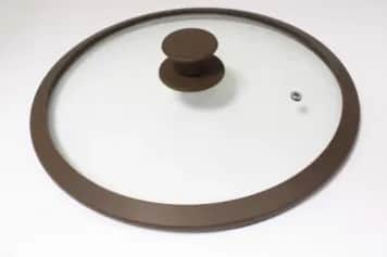 Сковороды и крышки КРЫШКА СТЕКЛЯН. С СИЛИКОНОБОД 26 СМ КОРИЧНЕВАЯ (АРТ. 4826BR) - изображение 1
