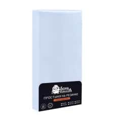 Простынь Простынь на резинке 160*200см Сова и Жаворонок, голубая, трикотажная - изображение 1