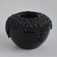 Ваза Ваза Пена шарик 22см. черная - изображение 1