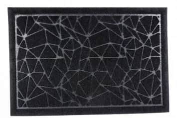 Коврик для прихожей Коврик влаговпит. Прест, 60*90 см Геометрия черный - изображение 1