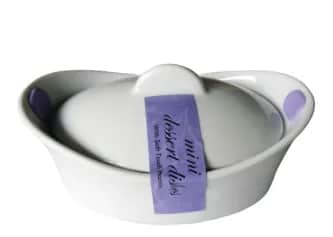 Формы для запеканиявыпечки Форма жаропрочная 15x10x7 см, овальная, с крышкой и силик. ручками (арт.DC1020068SH) - изображение 1