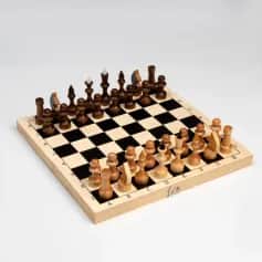 Сувениры Шахматы Школьник (доска дерево 29х29 см,фигуры дерево,король h=7.2 см,пешка h=4.5 см) 3814984 - изображение 1