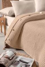 Пледы Плед Arya с Кисточками 200X230 Katia Коричневый - изображение 2