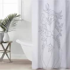 Штора для ванной комнаты Штора для ванной Объятия, с люверсами 180х180 см, полиэстер 7915589 - изображение 1