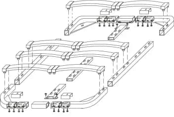 Решетка РЕШЕТКА 1400*2000ММ РАЗБОРНАЯ (АРТ. КО-15) + 5 НОЖЕК - изображение 2