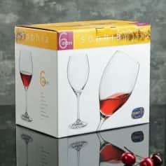 Бокалы и фужеры Набор бокалов для вина София 6 шт.*390 мл (арт. 40814390) - изображение 3