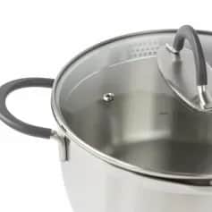 Кастрюли и котлы Кастрюля с 2-мя носиками с крышкой 4,9л ИДЕАЛ с силикон. ручками (арт. ID-2449) - изображение 2