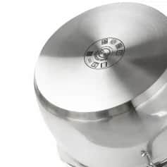 Кастрюли и котлы Кастрюля с 2-мя носиками с крышкой 4,9л ИДЕАЛ с силикон. ручками (арт. ID-2449) - изображение 4