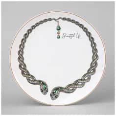 Тарелка декоративная Тарелка Lefard Beautiful life. Изумруд 20,5 см (арт. 590-608) - изображение 1