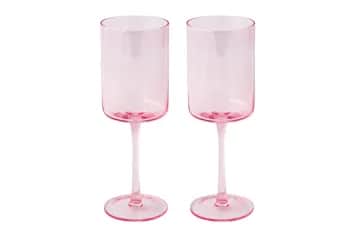 Бокалы и фужеры Набор бокалов для вина Rainbow 2 шт.*0.38 л (розовый), пу. (арт. EL-R4005RAPI) - изображение 1