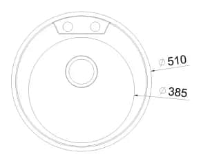 Мойки OL-R510, мойка врезная D 510 - изображение 2