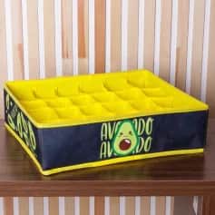 Коробки, ящики, кофры для хранения ОРГАНАЙЗЕР ДЛЯ БЕЛЬЯ 24 ЯЧЕЙКИ AVOCADO, 35 Х 30 Х 10 СМ 6966545 - изображение 1