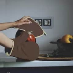 Прихватки, Рукавицы ПРИХВАТКА КВАДРАТ, (МОККО) ОКАНТОВКА ЛЕН НАТУРАЛЬНЫЙ, 20*20 , ФЛАЕР, АРТ.01049 - изображение 1