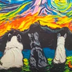 Подушки, наволочки декоративные ПОДУШКА ДЕКОРАТИВНАЯ СОБАКИ ВАН ГОГ, ДРУЗЬЯ ТКАНЬ: ВЕЛЮРПОПЛИН, РАЗМЕР 40*40, МОЛНИЯ, ВНУТРЕННИЙ ЧЕХОЛ СОСТАВ: 1 СТОРОНА ПОЛИЭСТЕР 80%, ХЛОПОК 20%, 2 СТОРОНА ХЛОПОК 100%, АРТ.0256 - изображение 3