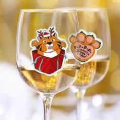 Стикеры, наклейки Набор наклеек на бокалы «Радости», 13,8х21,3 см 6534527 - изображение 1