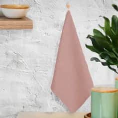 Полотенца, салфетки кухонные ПОЛОТЕНЦЕ С ПЕТЕЛЬКОЙ КИПЕРНАЯ ЛЕНТА,(ПУДРОВЫЙ), 45*60 ,ПАКЕТ ,ФЛАЕР. АРТ.01043 - изображение 1