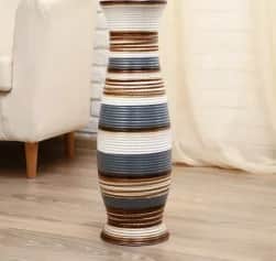 Ваза Ваза напольная Зефир 17*60 см, микс 4444945 - изображение 1