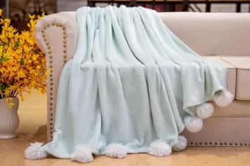 Покрывала Покрывало Fluffy ball (изумруд) 160х220см. - изображение 1