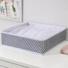 Органайзеры Органайзер для белья 7 ячеек 32х32х10 см Симетро, цвет синий 7425307 - изображение 1