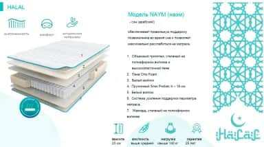 Матрас HALAL NAYM 1600*2000 - изображение 5