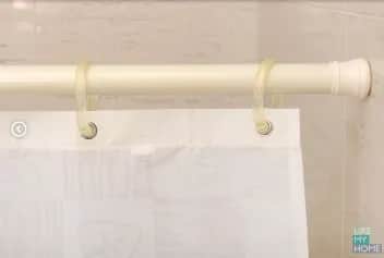 Карниз для шторы в ванную Карниз для занавесок 140-260 см, диаметр 2225 мм beige - изображение 1