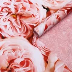 Подарочная упаковка Бумага упаковочная глянцевая двухстороняя Пионы 50х70 см - изображение 1