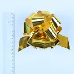 Подарочная упаковка Бант-шар №3 металлик золото 817834 - изображение 2